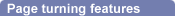 Page turning features