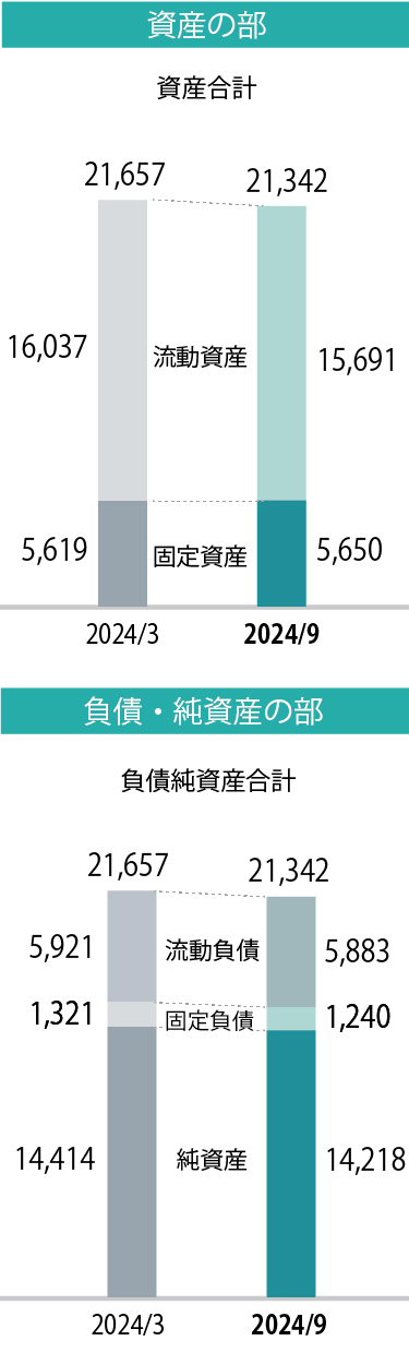 グラフ：連結貸借対照表